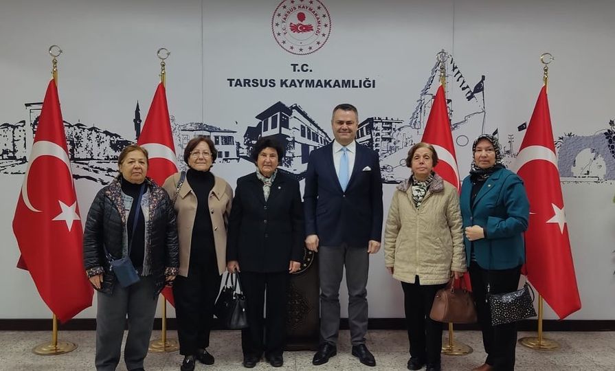 Türk Silahlı Kuvvetlerini Güçlendirme Vakfı Tarsus Fahri Tanıtım Kurulu Başkanı Elife Aslan, Tarsus Kaymakamı Kadir Sertel OTCU’yu Ziyaret Etti