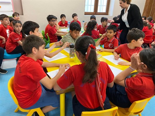 TARSUS MÜZESİ EĞİTİM ATÖLYESİNDE TARSUS ATATÜRK İLKOKULU ÖĞRENCİLERİNİN KATILIMIYLA “ATÖLYE ÇALIŞMASI” ETKİNLİĞİ GERÇEKLEŞTİRİLMİŞTİR